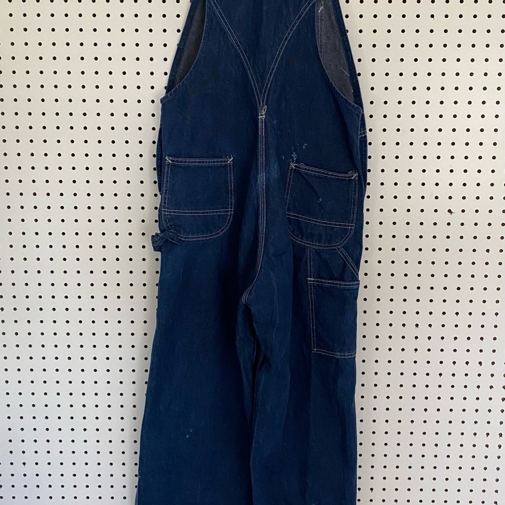 Carhartt Dark Blue Denim Women's Overalls - Picture 9 of 13